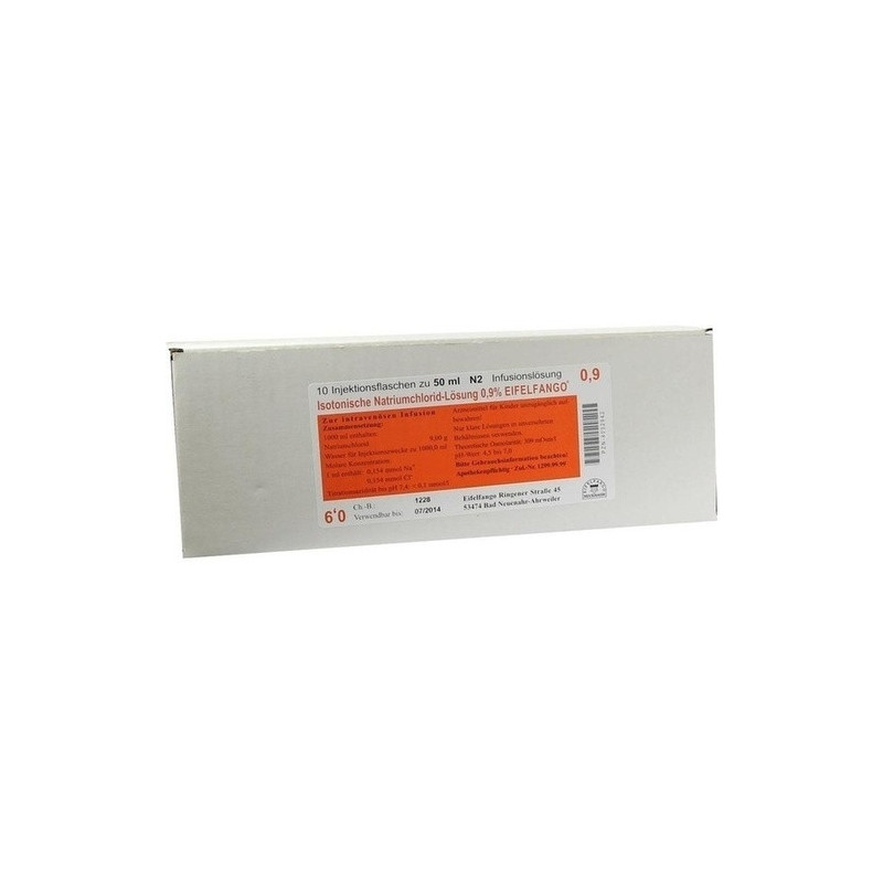 Isotonische Natriumchlorid-Lösung 0.9% EIFELFANGO, 10X50 ML – PZN 4032942
