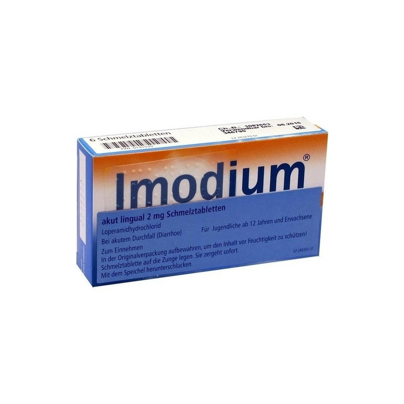 IMODIUM akut lingual Schmelztabletten, 6 ST – PZN 141539
