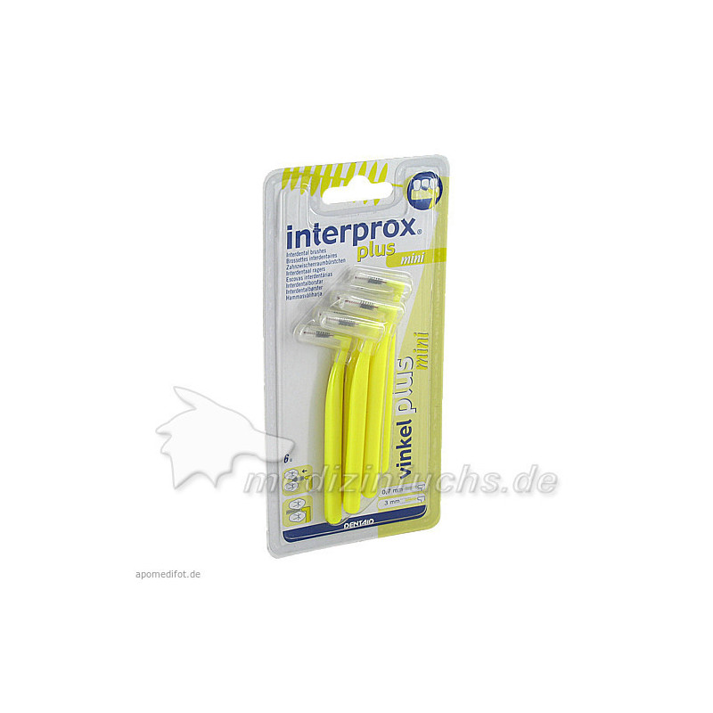 interprox plus mini gelb Interdentalbürste, 6 ST – PZN 5703611