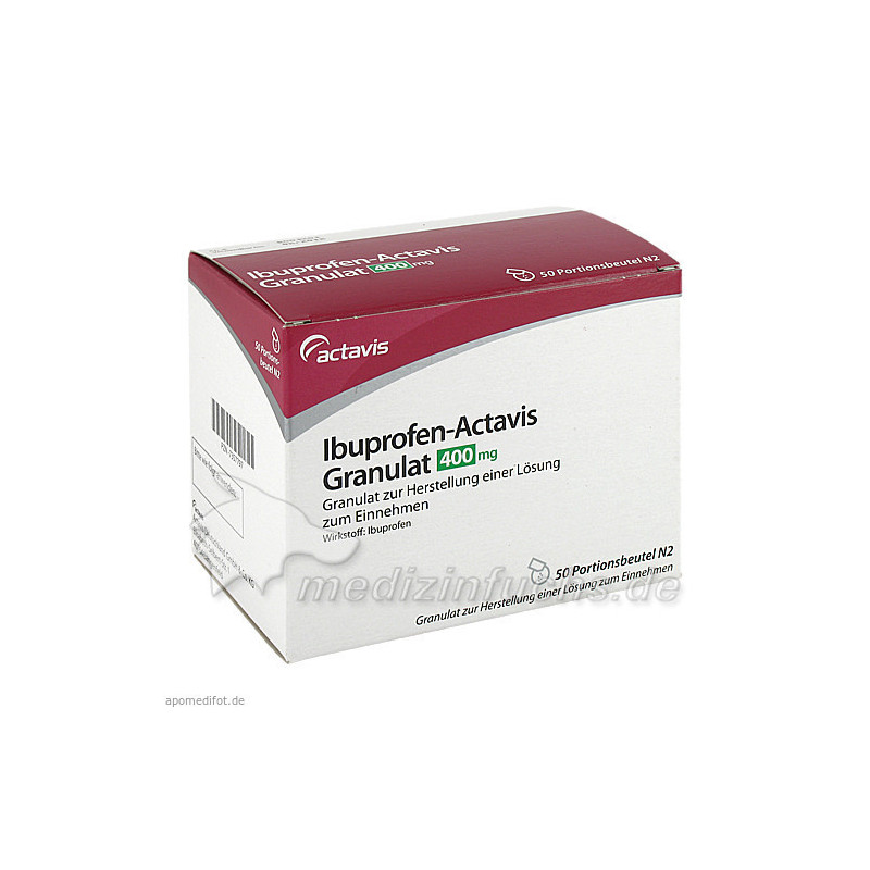 IBUPROFEN Actavis 400 mg Granulat, 50 ST – PZN 7357797