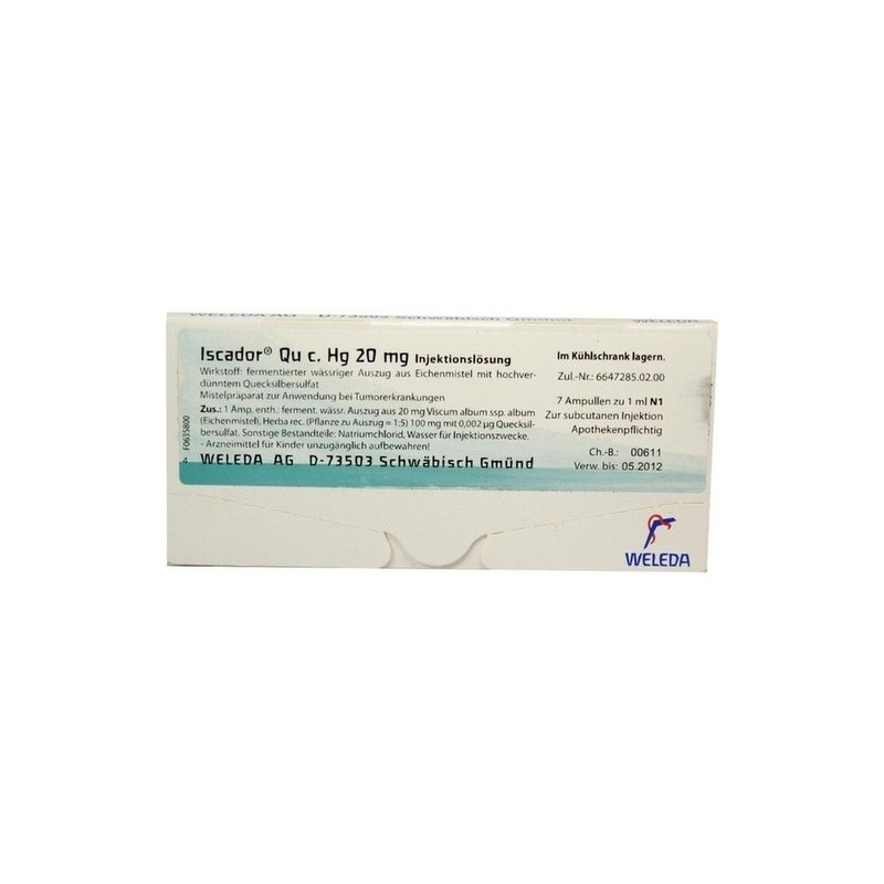 Iscador Qu c Hg 20mg, 7X1 ML – PZN 1386289