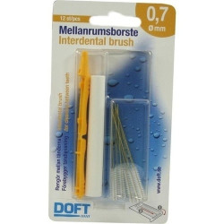 Interdentalbürste 0.7 mit Wechselgriff Doft, 12 ST – PZN 3109453
