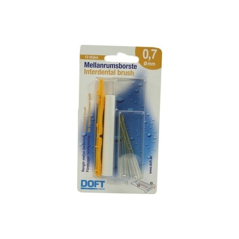 Interdentalbürste 0.7 mit Wechselgriff Doft, 12 ST – PZN 3109453