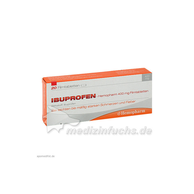 ibuprofen-Hemopharm 400mg Filmtabletten, 20 ST – PZN 7411019