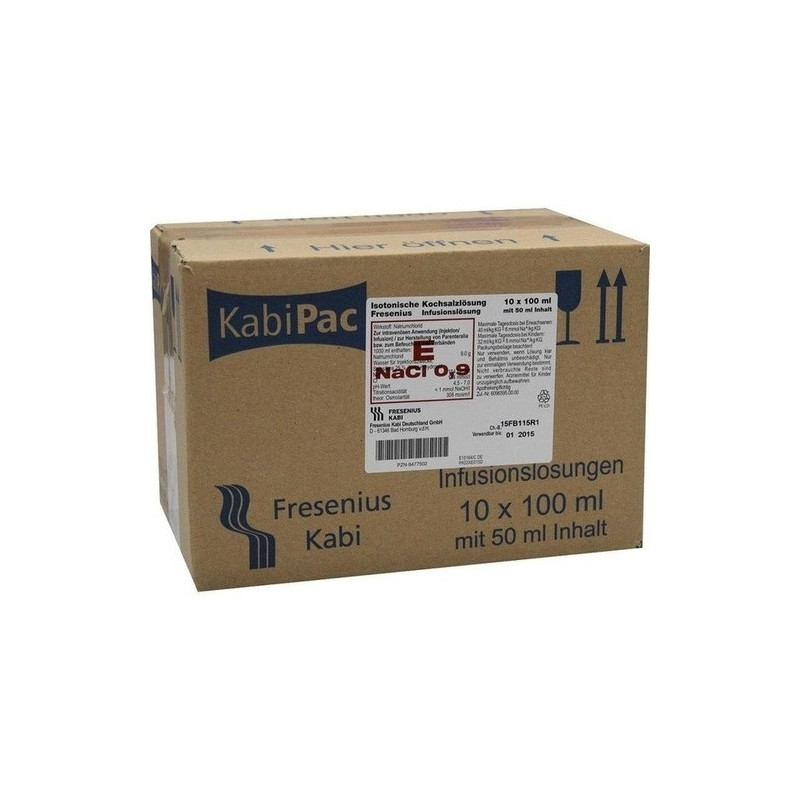 Isotone Kochsalzlösung 0.9% 100ml halbgefüllt, 10X50 ML – PZN 9477502