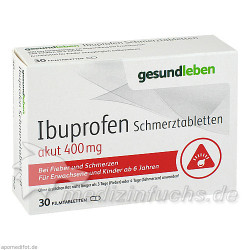 Ibuprofen 400 Schmerztabletten, 30 ST – PZN 11162496