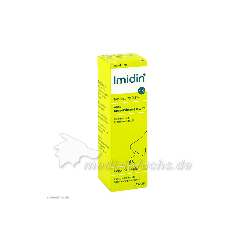 Imidin oK Nasenspray 0.1% ohne Konservierungsstoff, 10 ML – PZN 250961