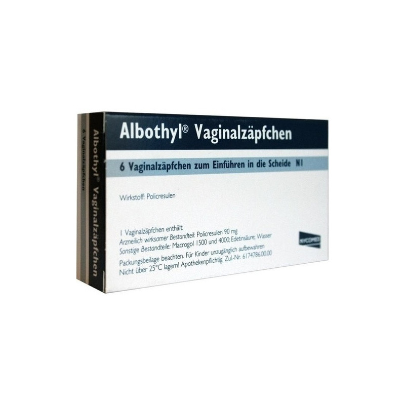 ALBOTHYL Vaginalzäpfchen, 6 ST – PZN 2904711