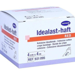 Idealast-haft color Binde 4cmx4m rot, 1 ST – PZN 10109413