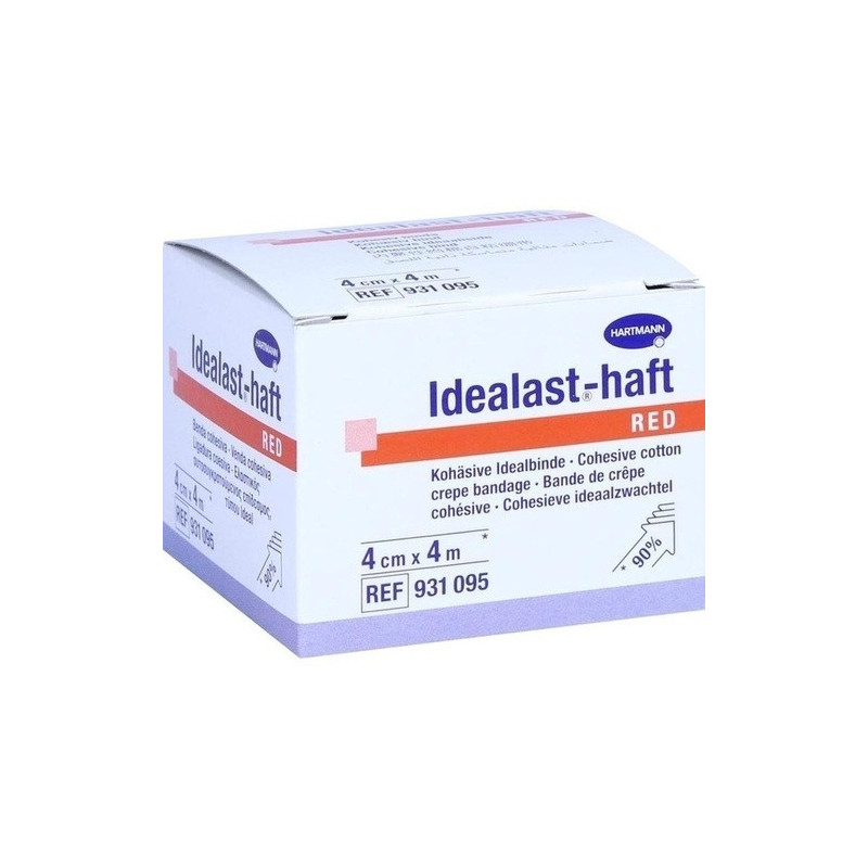 Idealast-haft color Binde 4cmx4m rot, 1 ST – PZN 10109413