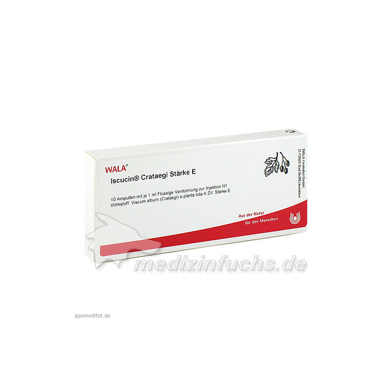 ISCUCIN CRATAEGI STAERKE E, 10X1 ML – PZN 3083311