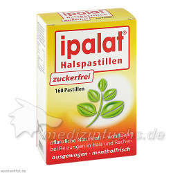 Ipalat Halspastillen zuckerfrei, 160 ST – PZN 7291897