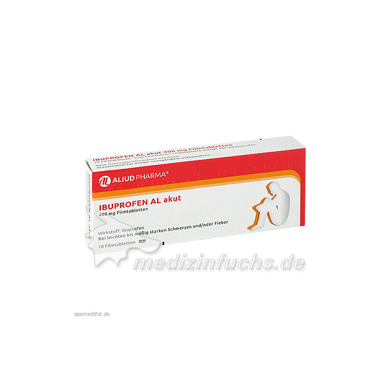 Ibuprofen AL akut 400mg Filmtabletten, 10 ST – PZN 5020869