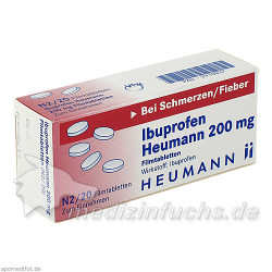 IBUPROFEN HEUMANN 200MG FILMTABLETTEN, 20 ST – PZN 3910837