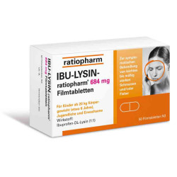 IBU-LYSIN-ratiopharm 684mg (50 stk) – PZN 10019638