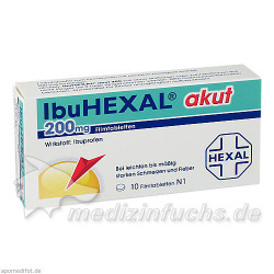 IbuHEXAL akut 200, 10 ST – PZN 2222420