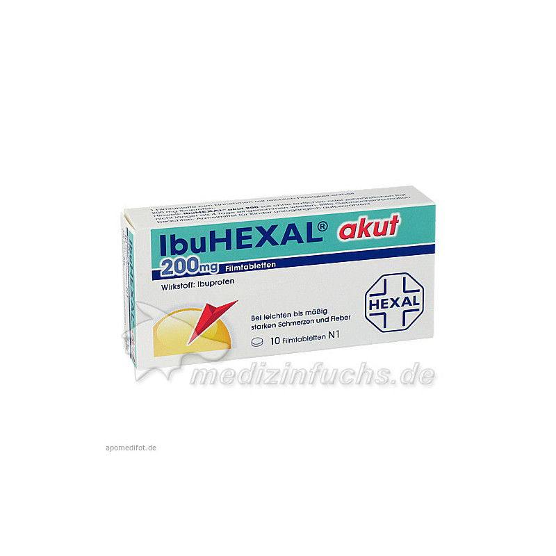 IbuHEXAL akut 200, 10 ST – PZN 2222420