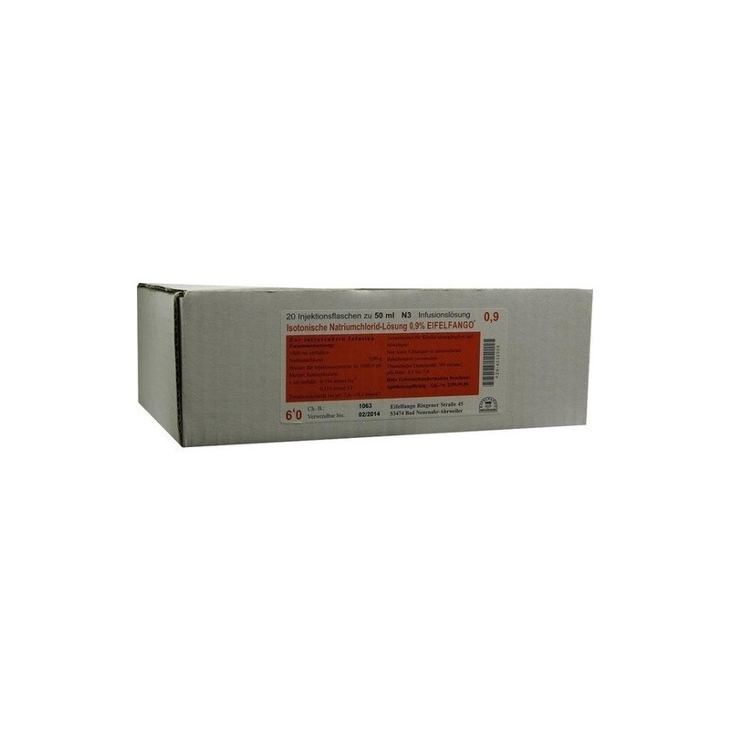 Isotonische Natriumchlorid-Lösung 0.9% EIFELFANGO, 20X50 ML – PZN 4032959