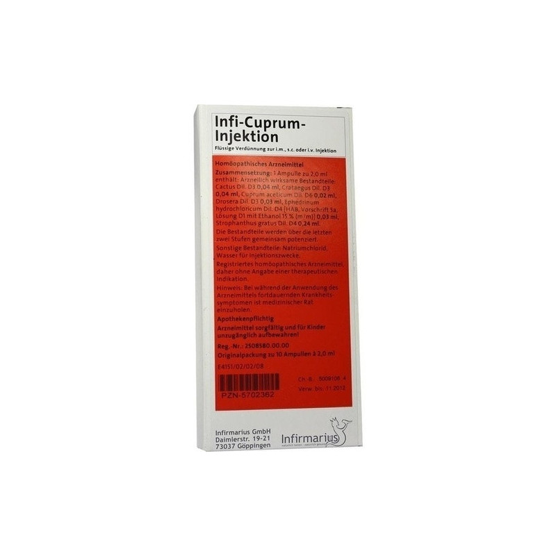 Infi-Cuprum-Injektion, 10X2 ML – PZN 5702362
