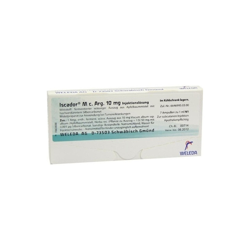 Iscador M c. Arg. 10mg, 7X1 ML – PZN 1385634