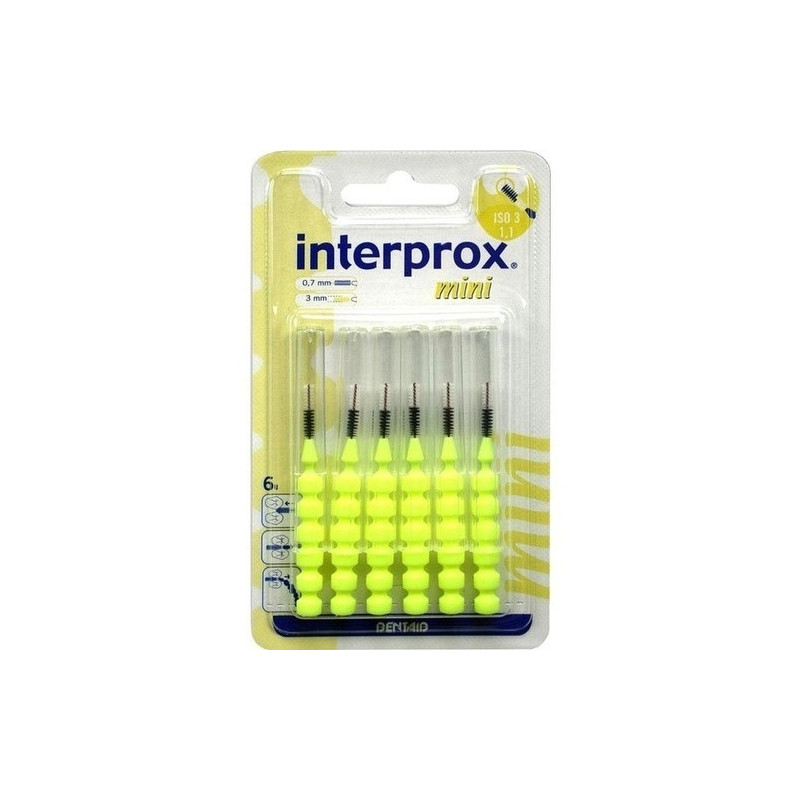 interprox reg mini gelb Interdentalbürste Blister, 6 ST – PZN 9043353