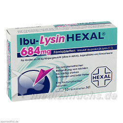 Ibu-LysinHEXAL 684mg Filmtabl., 10 ST – PZN 7532237