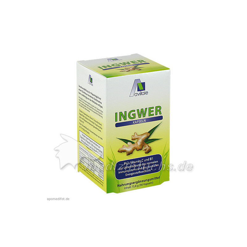 Ingwer 500mg Kapseln+Vit B1+C, 90 ST – PZN 6732879