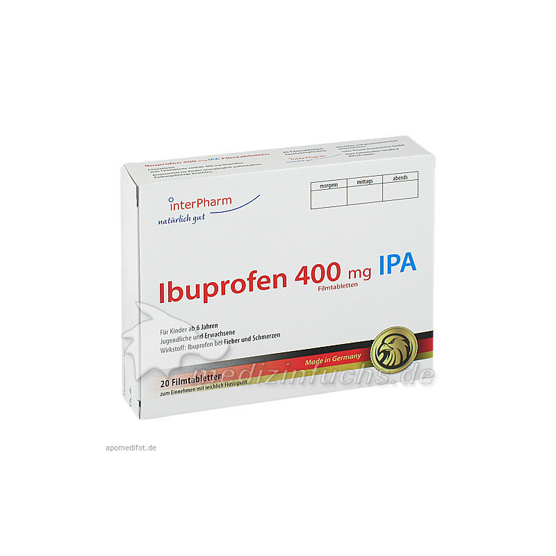 Ibuprofen 400mg IPA, 20 ST – PZN 11380098