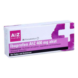 Ibuprofen AbZ 400mg akut (20 stk) – PZN 11722825