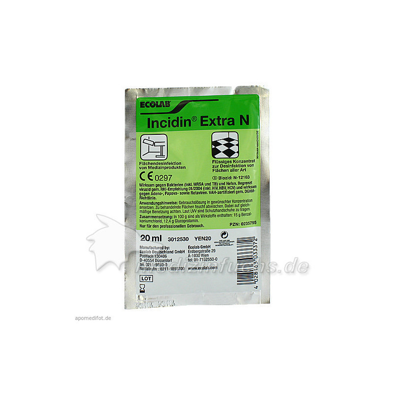 Incidin Extra N Beutel, 20 ML – PZN 235795