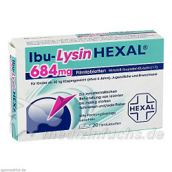 Ibu-LysinHEXAL 684mg Filmtabl., 20 ST – PZN 7532243