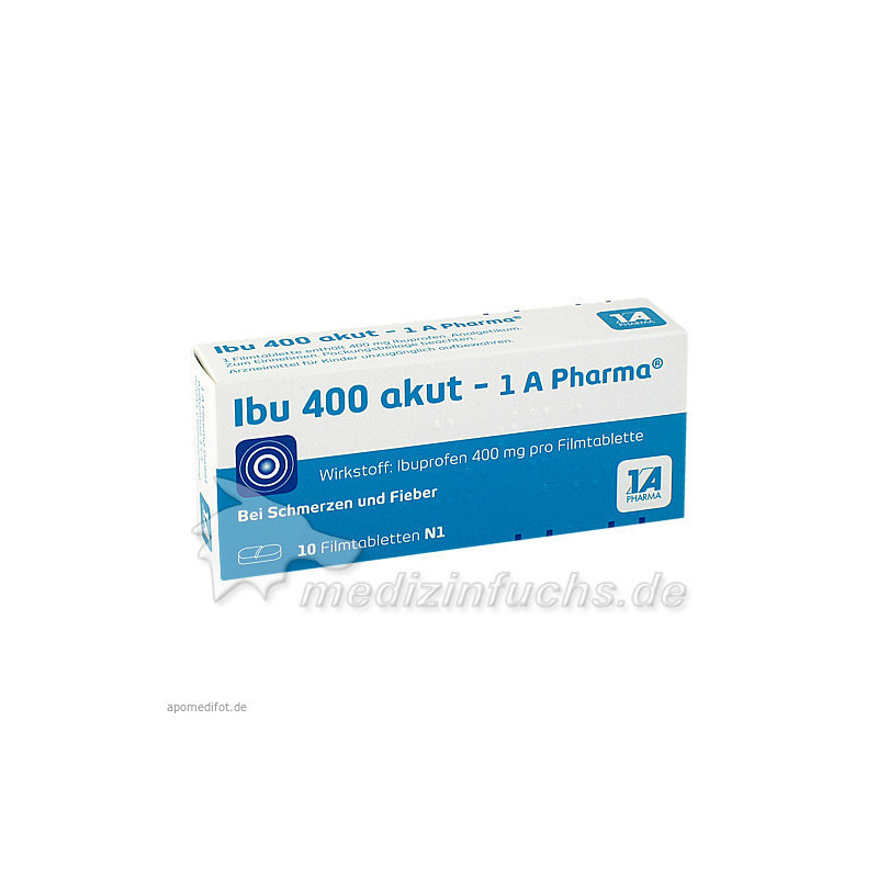 Ibu 400 akut - 1A-Pharma, 10 ST – PZN 2013194