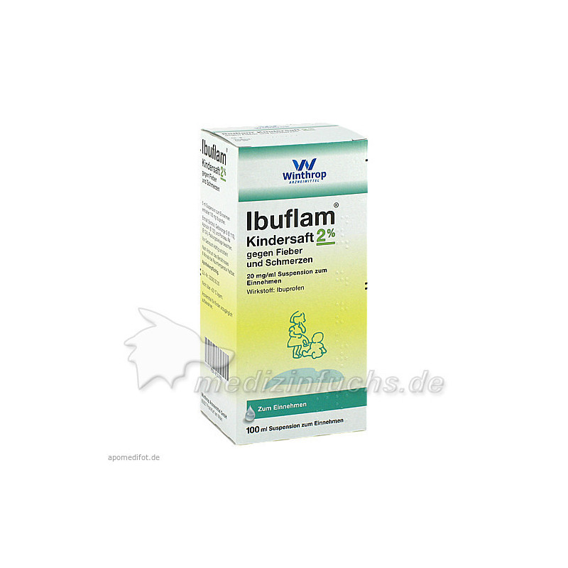 Ibuflam Kindersaft 2% gegen Fieber und Schmerzen, 100 ML – PZN 9731722