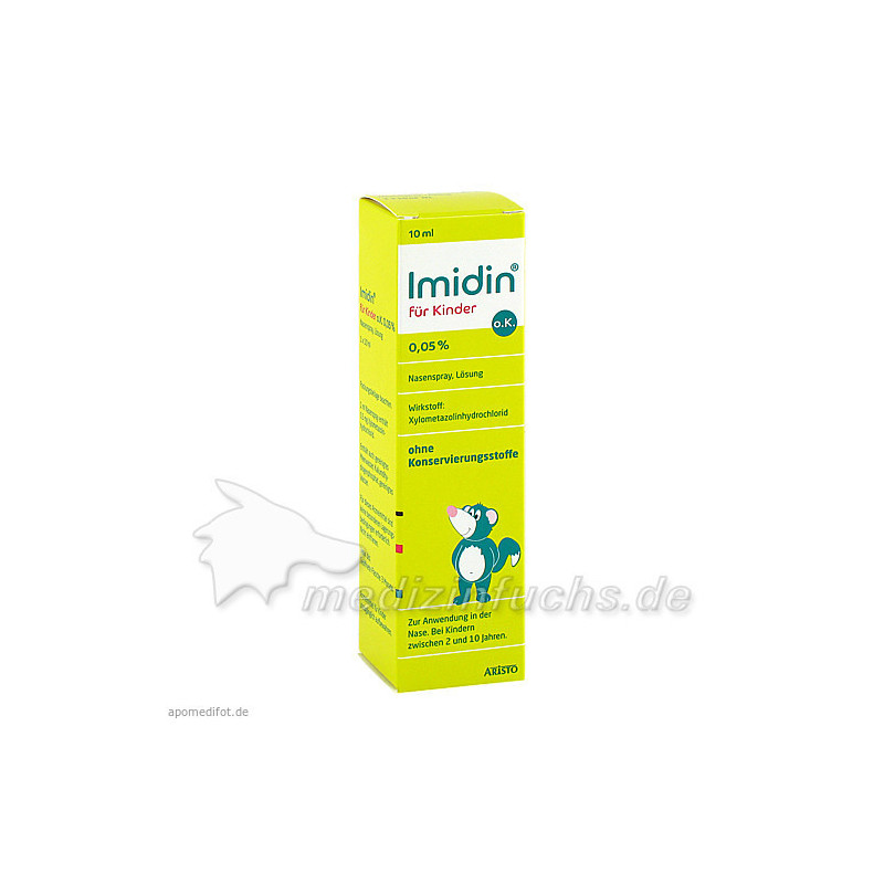 Imidin für Kinder o.K. 0.05% Nasenspray, 10 ML – PZN 149162