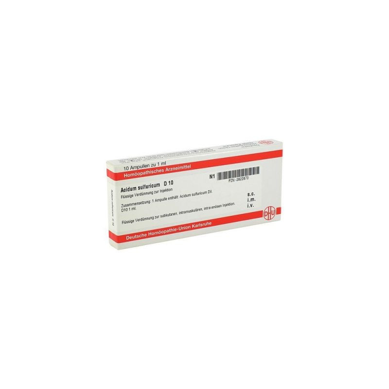 Acidum Sulfuricum D 10 Ampullen (10X1 ml) – PZN 2822870