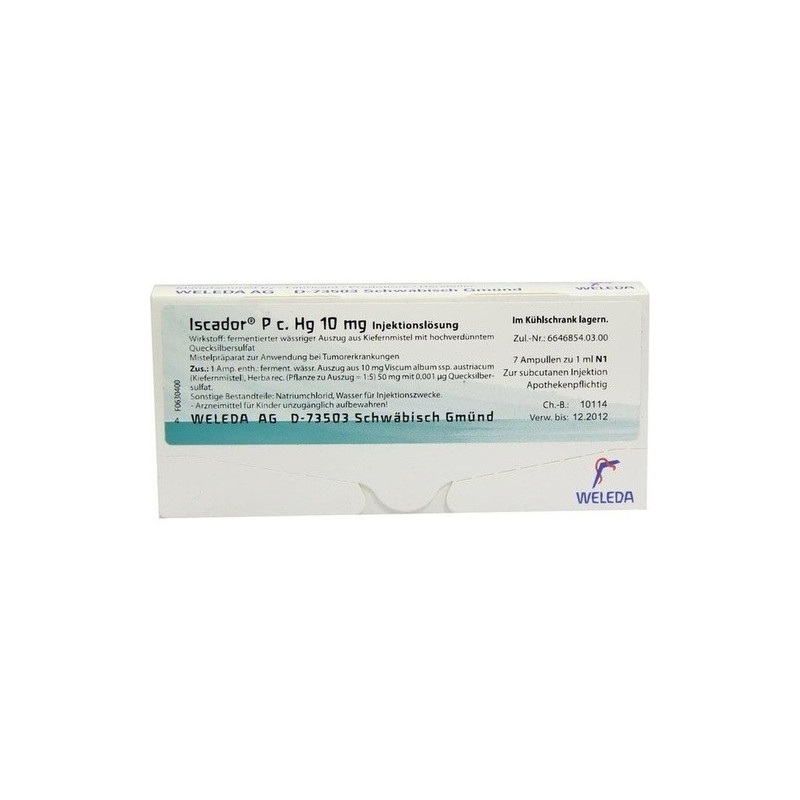 Iscador P c Hg 10mg, 7X1 ML – PZN 1385924