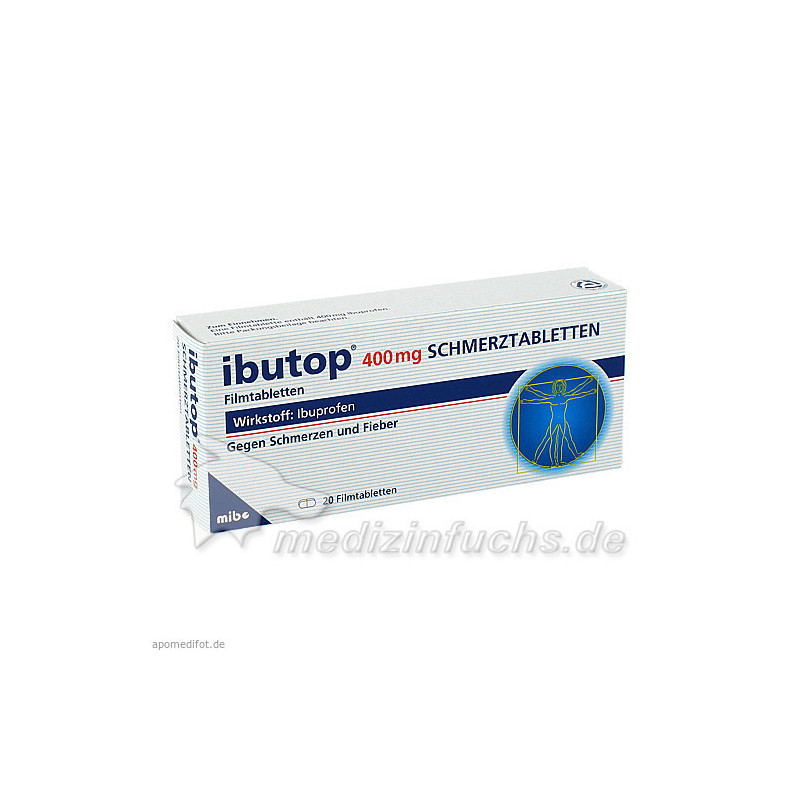 Ibutop 400mg Schmerztabletten, 20 ST – PZN 7761914