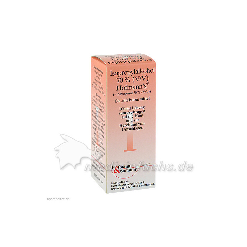 Isopropylalkohol 70% Hofmann's, 100 ML – PZN 690536