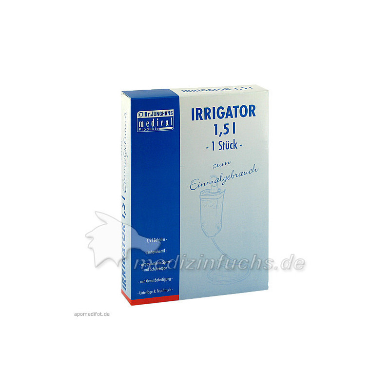 Irrigator 1.5L zum Einmalgebrauch kompl.m.Unterlag, 1 ST – PZN 2059523