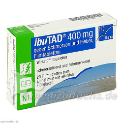 ibuTAD 400mg gegen Schmerzen und Fieber Filmtabl., 20 ST – PZN 6407547