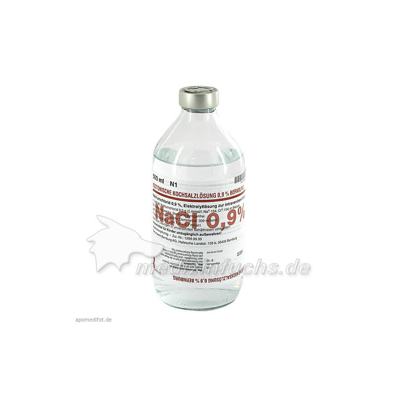 ISOTONISCHE KOCHSALZLOESUNG 0.9%, 500 ML – PZN 4604462