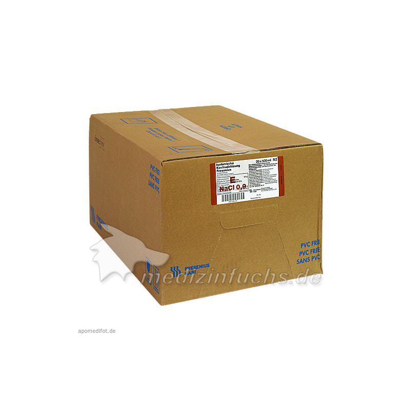 Isotonische Kochsalzlösung freeflex, 20X500 ML – PZN 412197