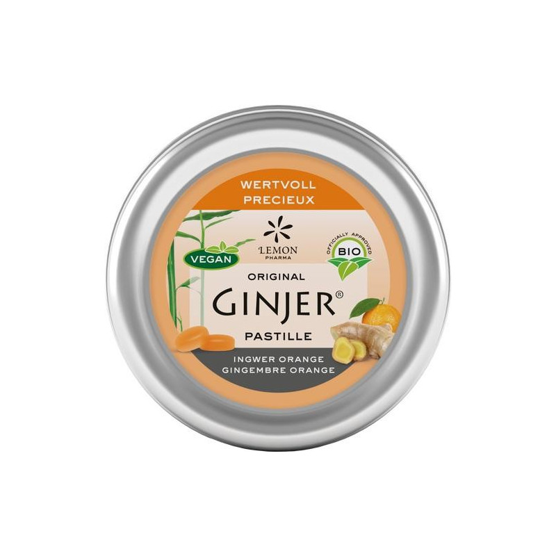 Ingwer GINJER Pastillen BIO, 40 G – PZN 10309508