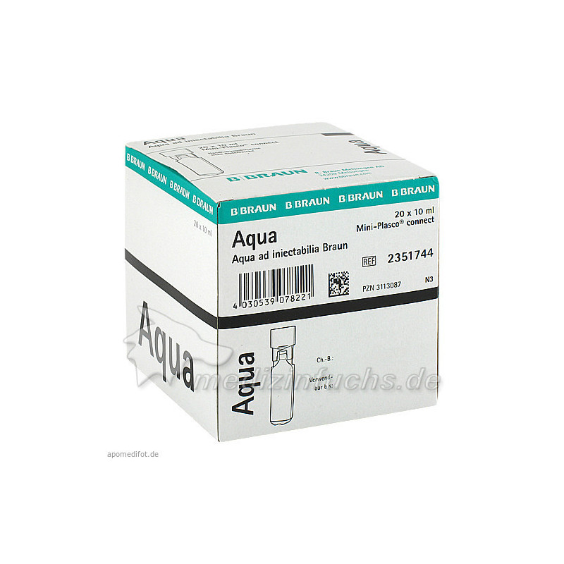 Aqua ad Injektabilia Mini-Plasco connect, 20X10 ML – PZN 3113087