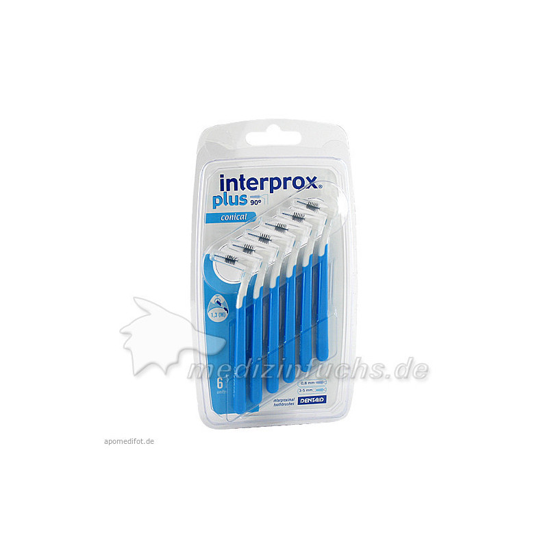 interprox plus conical blau Interdentalbürste, 6 ST – PZN 5703628