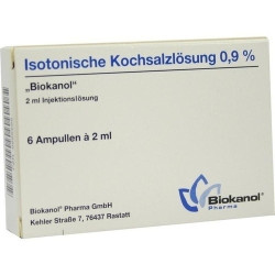 Isotonische Kochsalzlösung 0.9% Biokanol, 6X2 ML – PZN 955555