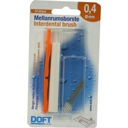 Interdentalbürste 0.4 mit Wechselgriff Doft, 12 ST – PZN 3109418