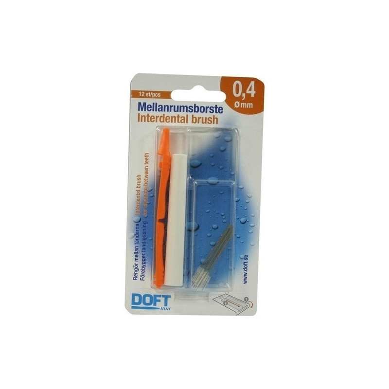 Interdentalbürste 0.4 mit Wechselgriff Doft, 12 ST – PZN 3109418