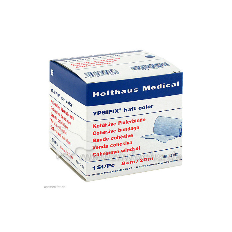 YPSIFIX Haftbind.8 cmx20 m blau, 1 ST – PZN 2860132