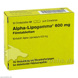 ALPHA LIPOGAMMA 600 mg Filmtabletten, 30 ST – PZN 10272768